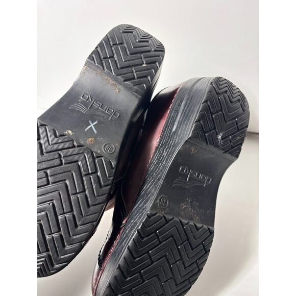 Dansko Marcelle Mary Jane Shoes Size 38 Clogs OxBlood burgundy maroon cottage - Picture 6 of 7